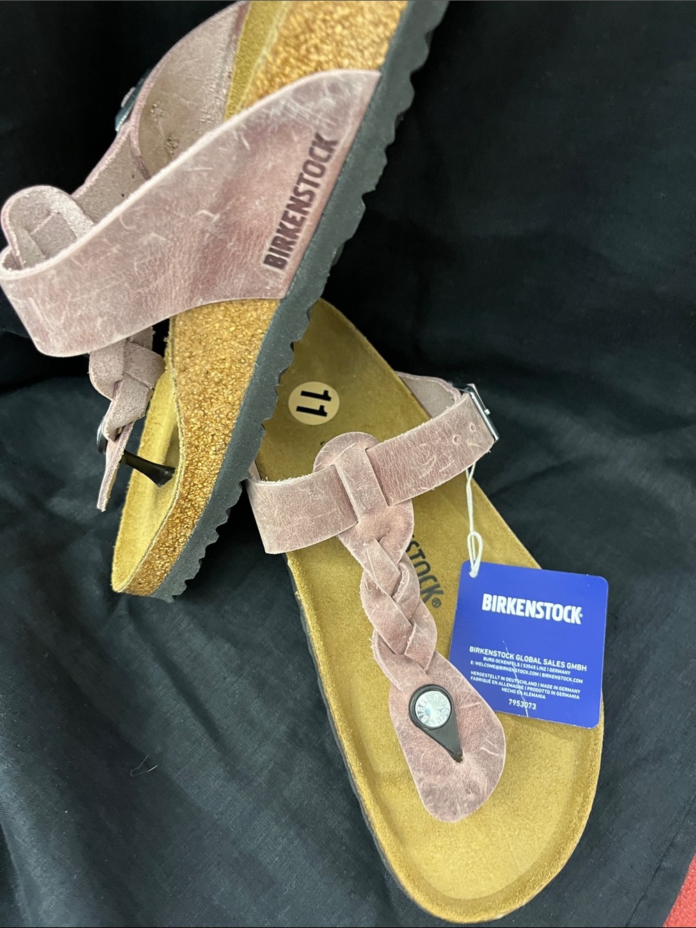 Birkenstock Gizeh Braided Sandals - Heritage mauve pink deliver EU 42